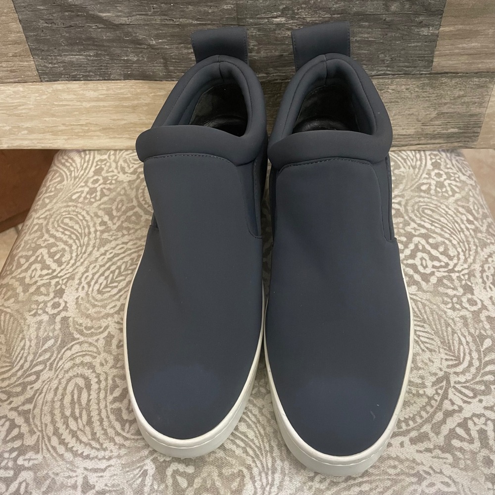 Via Spiga Navy Blue Neoprene Slip On Platform Sneakers ladies shoes size 8.5
